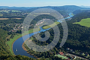 River Elbe, SÃ¤chsische Schweiz,Germany photo