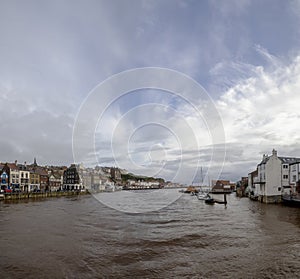 The River Esk in Whitby, North Yorkshire
