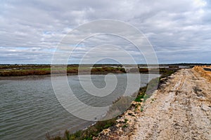 River estuary sado in Portugal