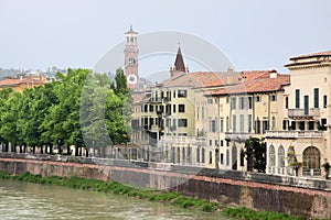 The river Etsch in Verona