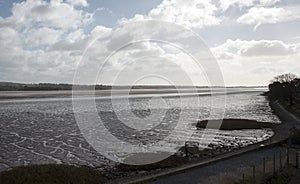 The River Exe estuary in South Devon England UK