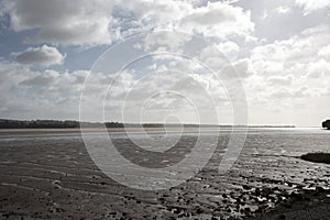The River Exe estuary in South Devon England UK