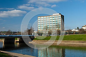 River Exe flowing through Exeter