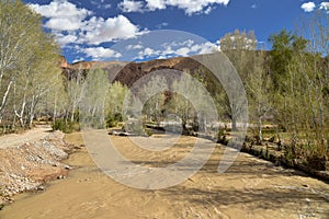 River flood, Morocco Dades valley