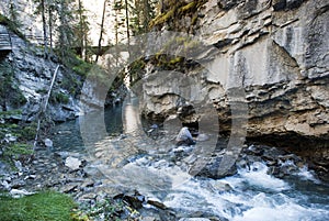 River flow in Johnston canyon