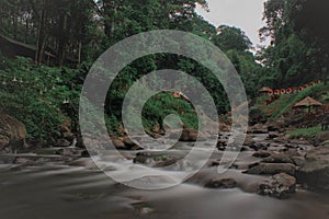 The river flow lika a cotton