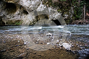 Tok řeky u Slovenského Raje