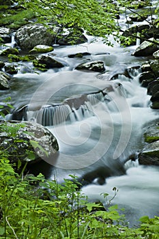 River flow in TN, Smoky Mountains