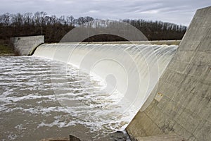 River Flower Over Dam photo