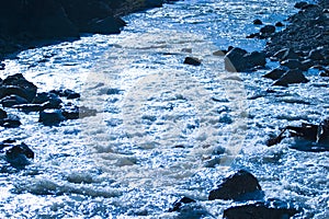 River flowing over rocks