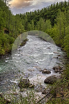 River Flows Through Alaska Frontier