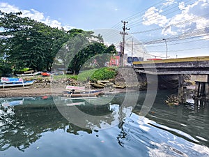 River In Downtown Manado