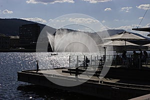 River fountain in Drammen