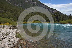 River Futaleufu in Chilean Patagonia