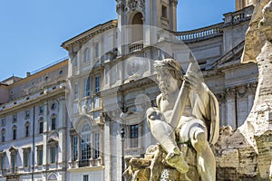 River Gange Statue in Piazza Navona