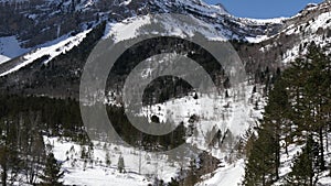 River Gave de Pau in the Cirque de Gavarnie, france