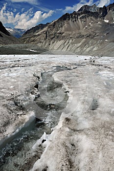 River on glacier