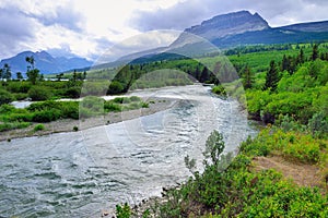 river in the Glacier National Park