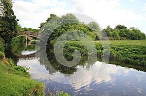 River going through pollok park photo