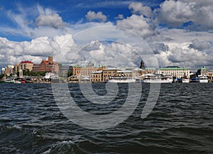 River Gota Alv In The Harbour Lilla Bommen In Goteborg photo