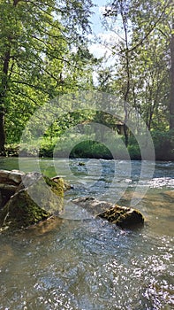 The river Gradac Valjevo, Serbia is one of the cleanest rivers in Europe