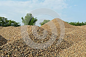 River gravel pile