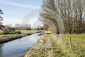 River Grote Beek in nature area in Doetinchem photo