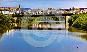 River Guadalquivir Bridge Cordoba Spain photo