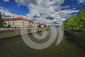 River Hron at the town of Banska Bystrica