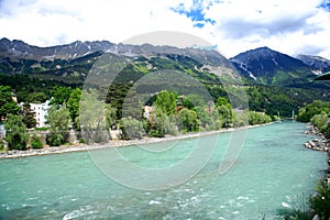 River Inn,Innsbruck,Austria. photo