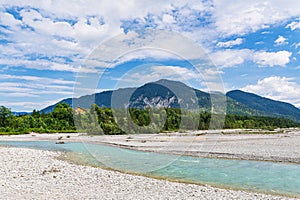 The river Isar near Wallgau in Bavaria, Germany