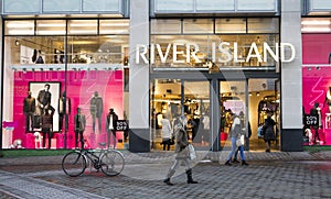 River Island shop front. UK Fashion store