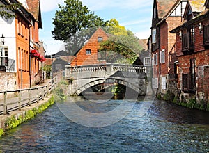 The River Itchen in Winchester, England photo