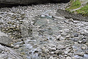 River Iupshara in mountains of Abkhazia