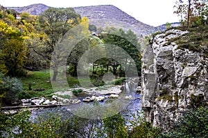 River Jerma in rural area of southeastern Serbia