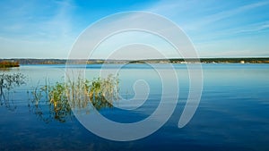 River Kama in early morning in autumn