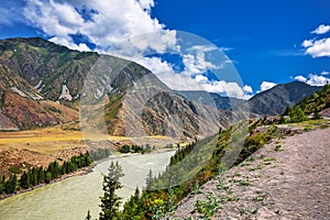 The River Katun. Gorny Altai, Russia