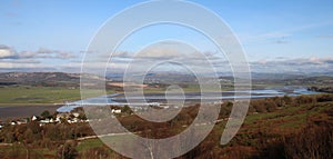 River Kent, Arnside Viaduct panorama Cumbria