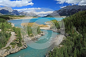 River Through Kootenay Plains, Alberta