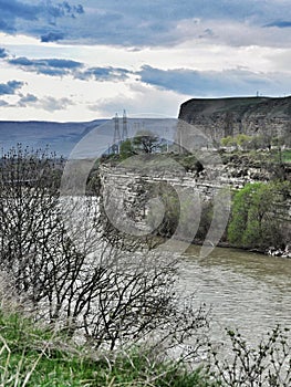 River Kuban in Karachay-Cherkess republic