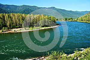 River Kucherla, Altai, Russia, wild landscape