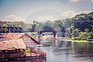 River Kwai Bridge in Kanchanaburi, Thailand