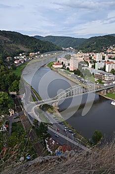 River Labe in Decin, Czech Republic