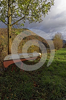 River landscape in beautiful light