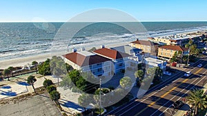 River and landscape of Indian Shores, Florida coastline aerial v photo