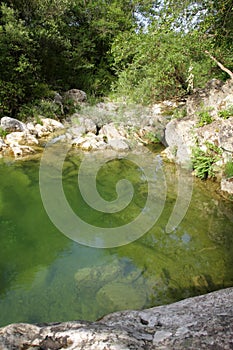 River lauquet in Corbieres, France