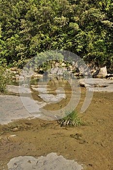 River lauquet in Corbieres, France