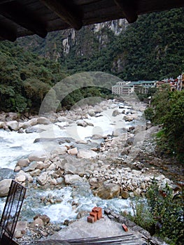 River that leads into Agua Caliente near Machu Picchu, Peruvian Andes, South America