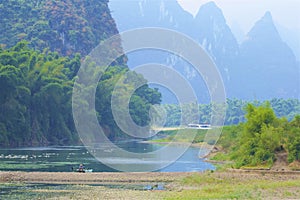 River Li cruise in Guilin, China