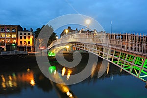River Liffey in Dublin, ireland